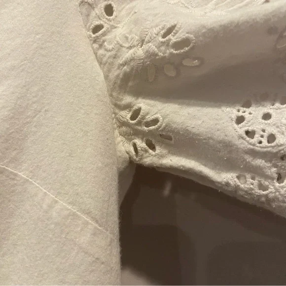 MADEWELL White Eyelet Lattice Dress Size 2 - Picture 9 of 9